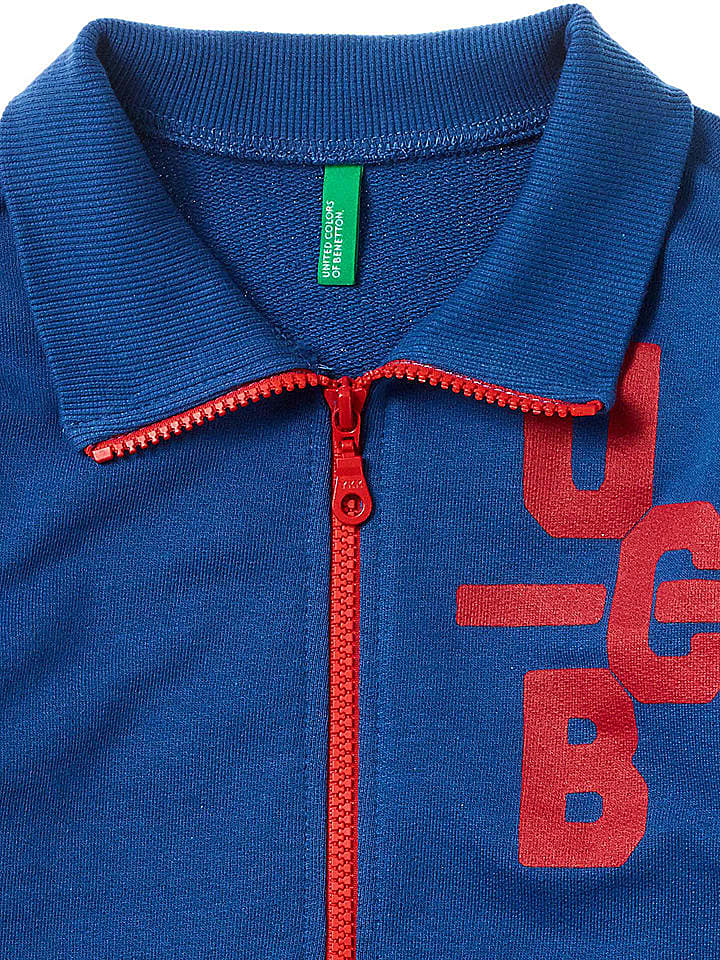 Benetton Sweatjacke in Blau günstig kaufen 128 cm