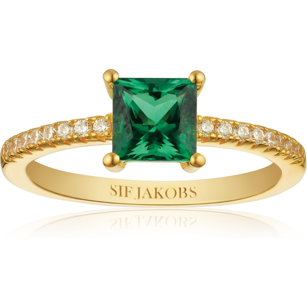 Sif Jakobs Jewellery Bague pour femme 925 Argent or, vert Bague