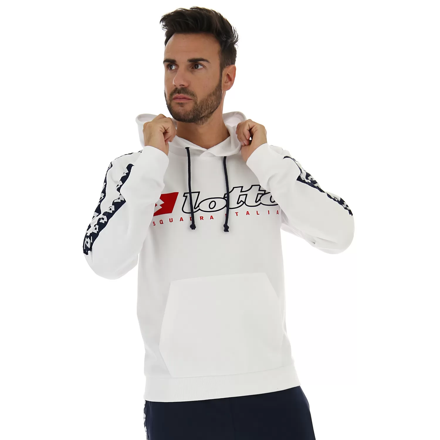 Mikina Athletica Due Sweat HD PL, jasně bílá