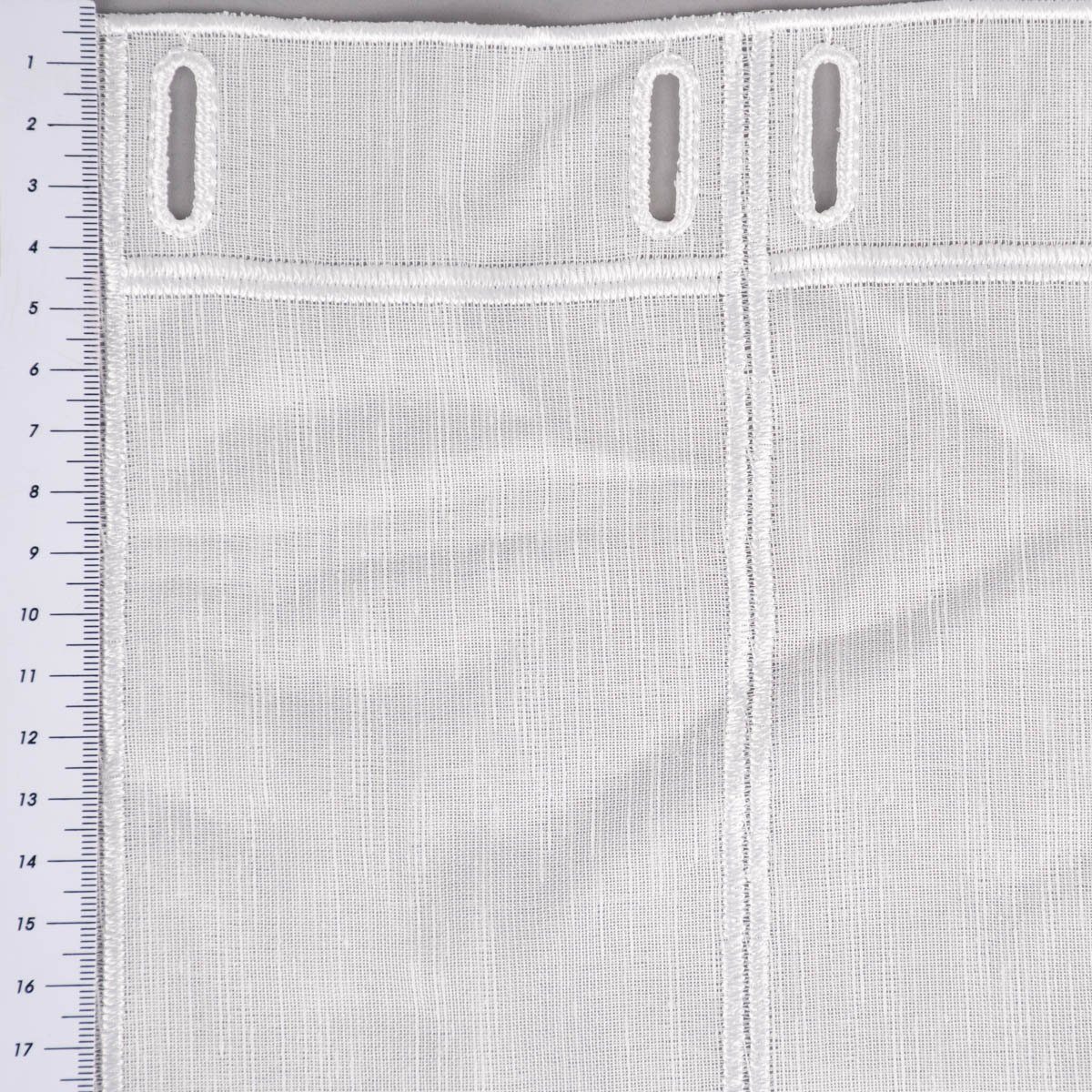 Meterware Scheibengardine nähfrei Stickerei Blütenranken ecru 120cm, SCHÖNER LEBEN., halbtransparent, Stickerei/Stickstoff, bestickt, pflegeleicht