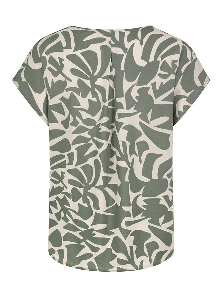 Sublevel Bluse in Oliv/ Weiß günstig kaufen