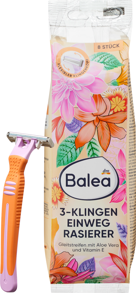 Einwegrasierer 3-Klingen, 8 St