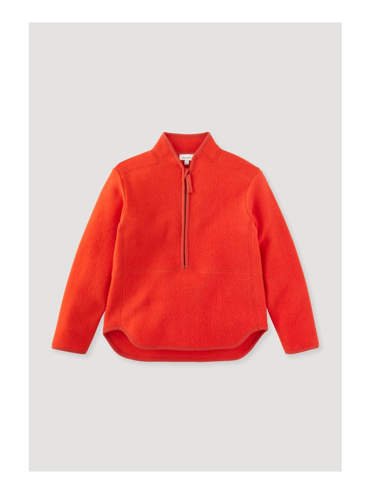 Hessnatur Fleece Troyer in rot günstig kaufen 158/164