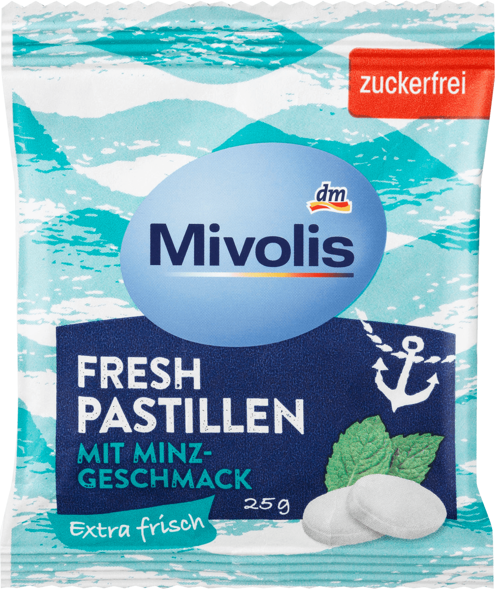 Pastillen, Minze, zuckerfrei, 25 g