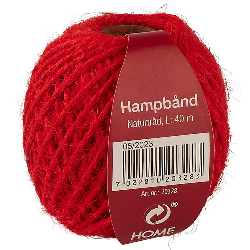 Home Bånd hamp 40 m x 2 mm natur