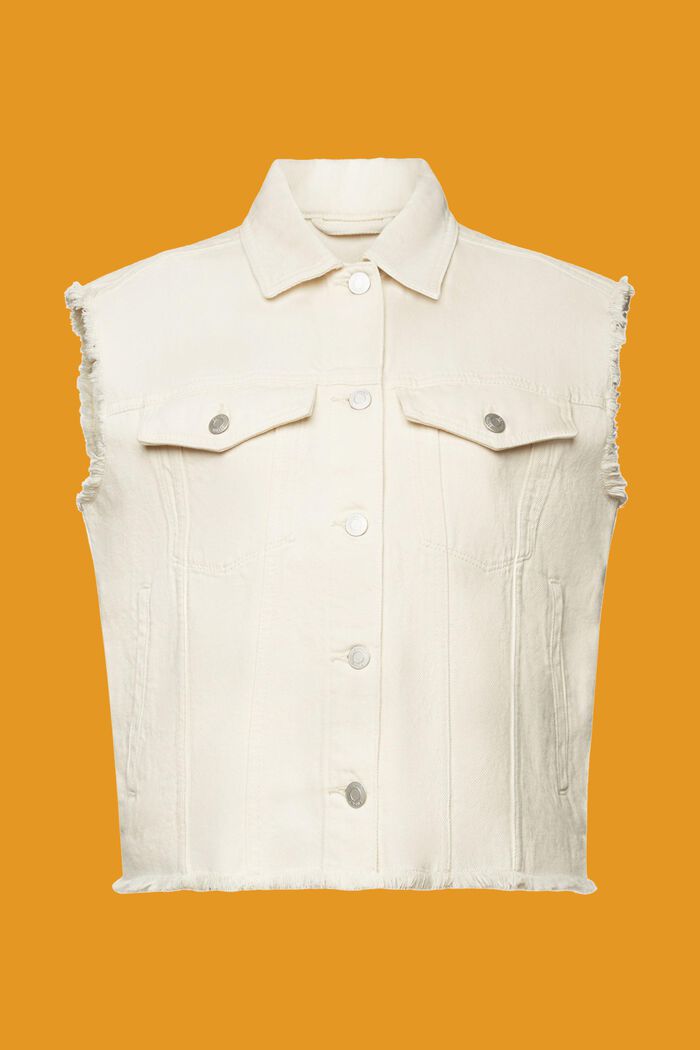 Ausgefranste Jeansweste