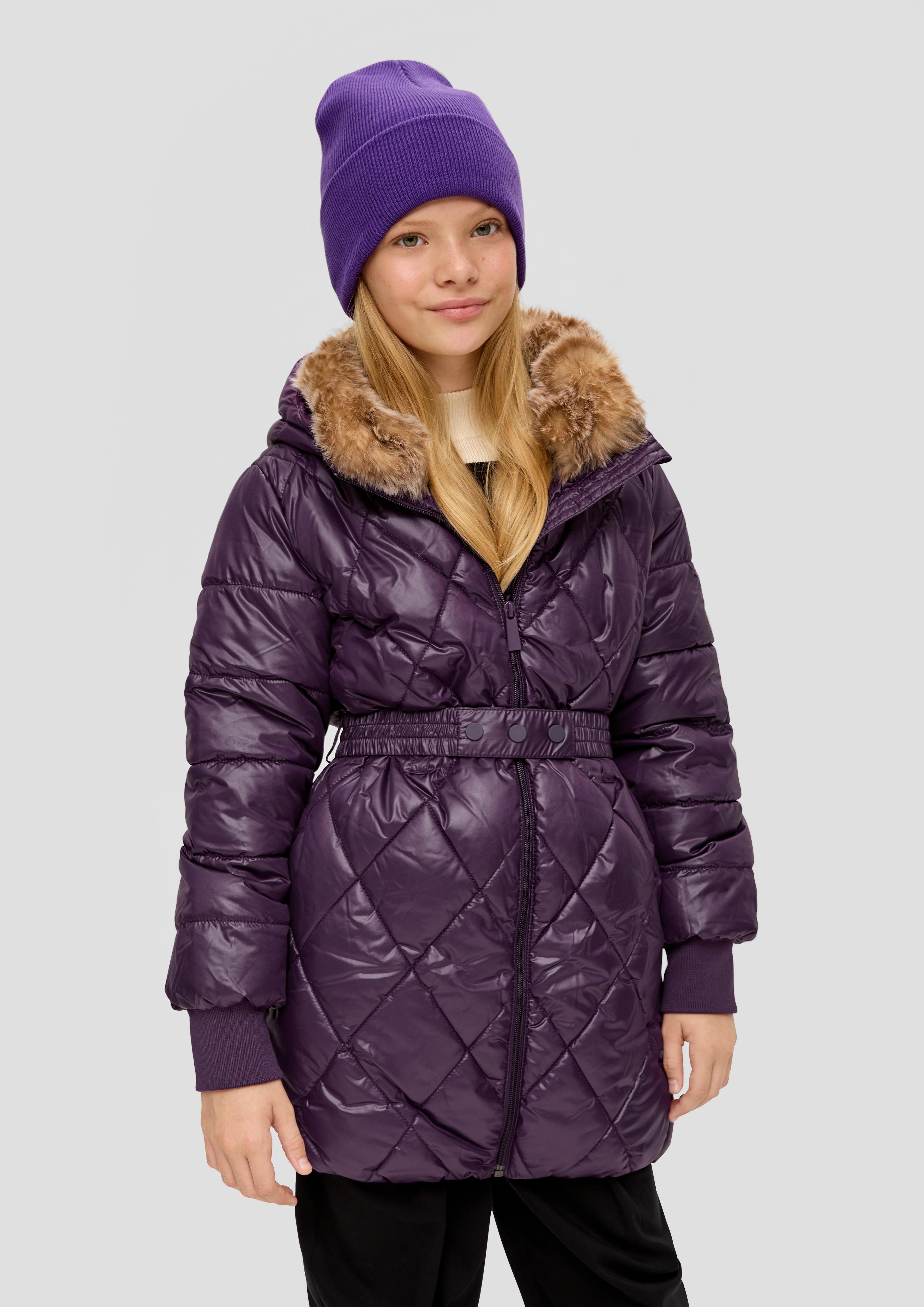 Steppjacke mit Textilgürtel  2131918-4836