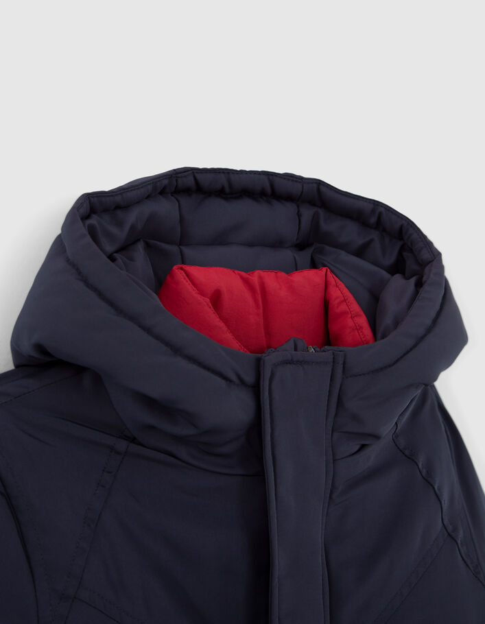 Parka 2-en-1 marine et doudoune color block garçon