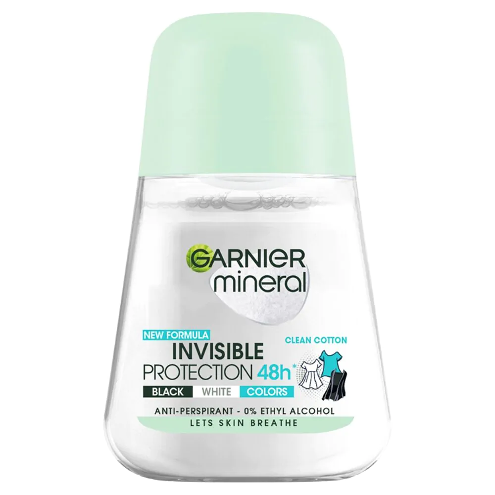 Garnier Deo Roll-On Nevidljivi BWC Clean Cotton