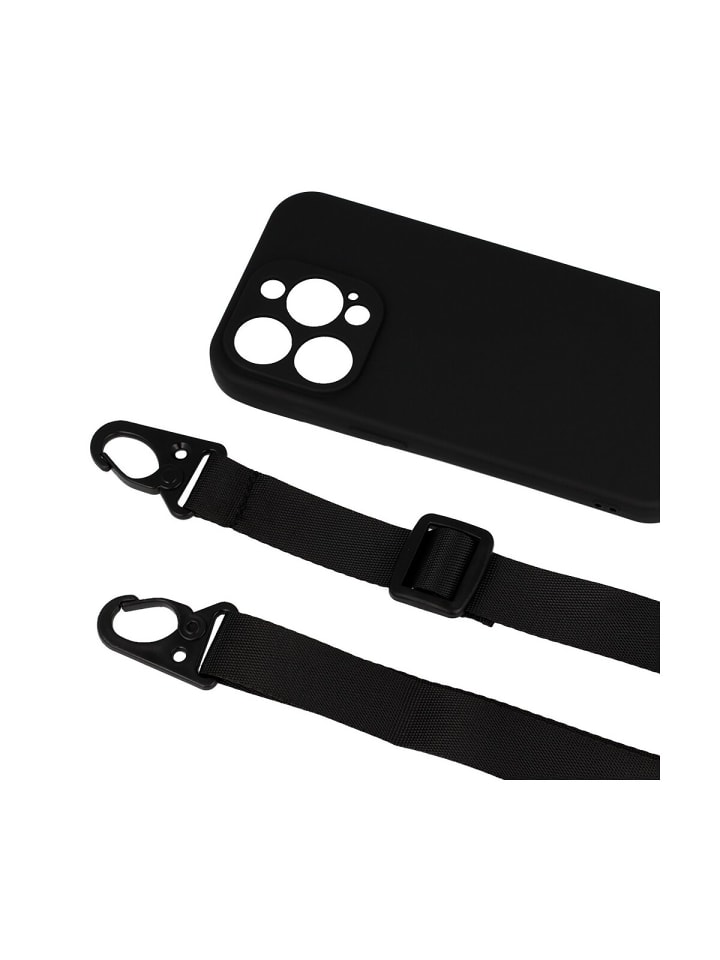 COFI 1453 Handy Hülle Umhängehülle kompatibel mit Iphone 15 Pro Schwarz in Schwarz günstig kaufen onesize