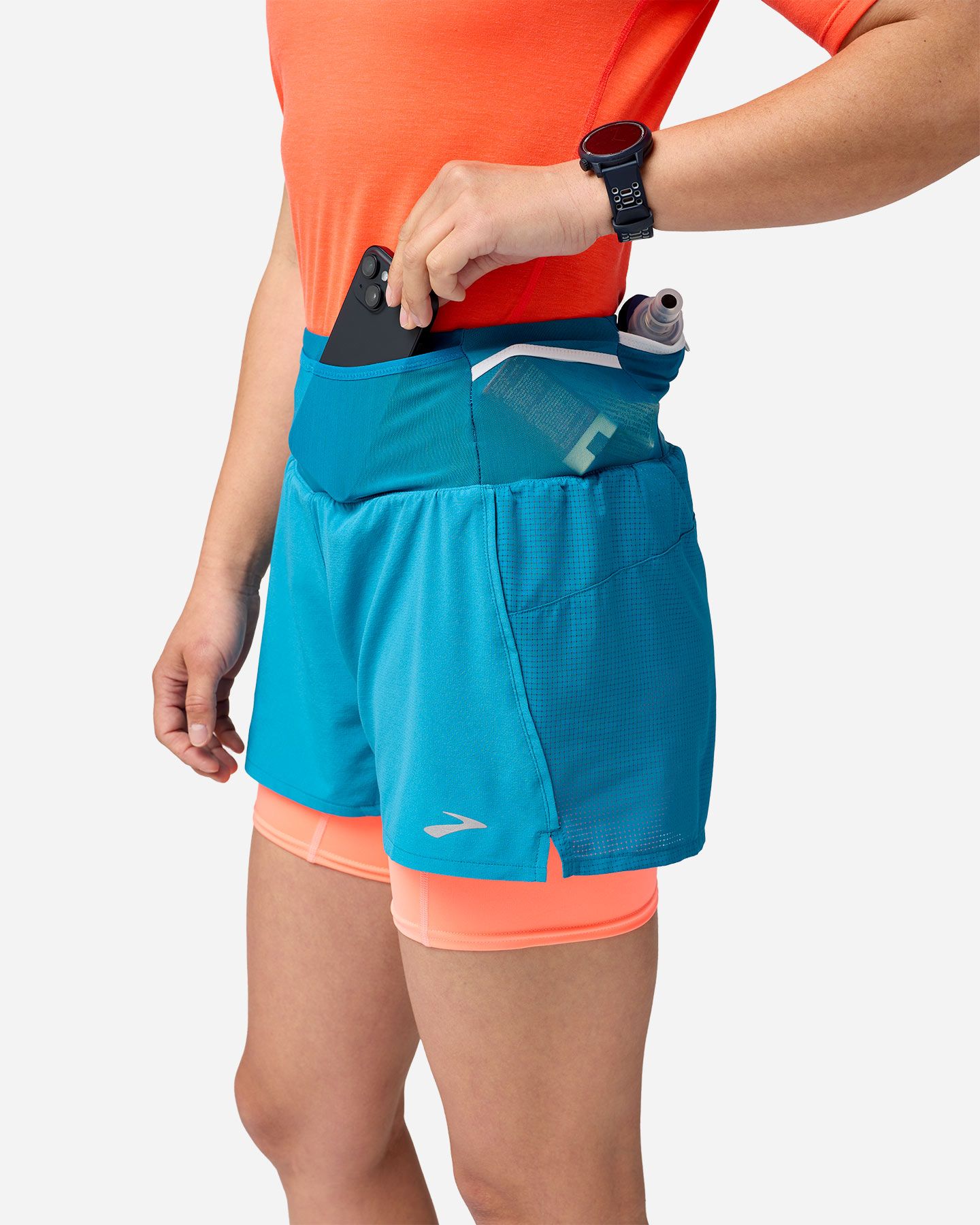 Krótkie buty do biegania Brooks High Point 2w1 W 221656427