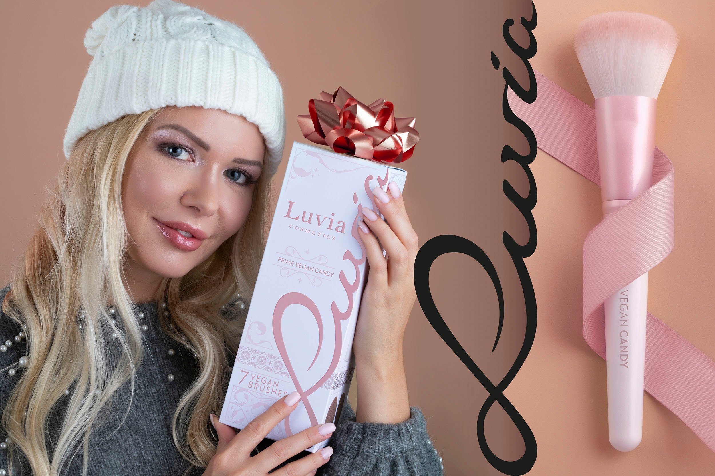 Luvia Cosmetics Kosmetikpinsel-Set Prime Vegan Candy, 10 tlg.
