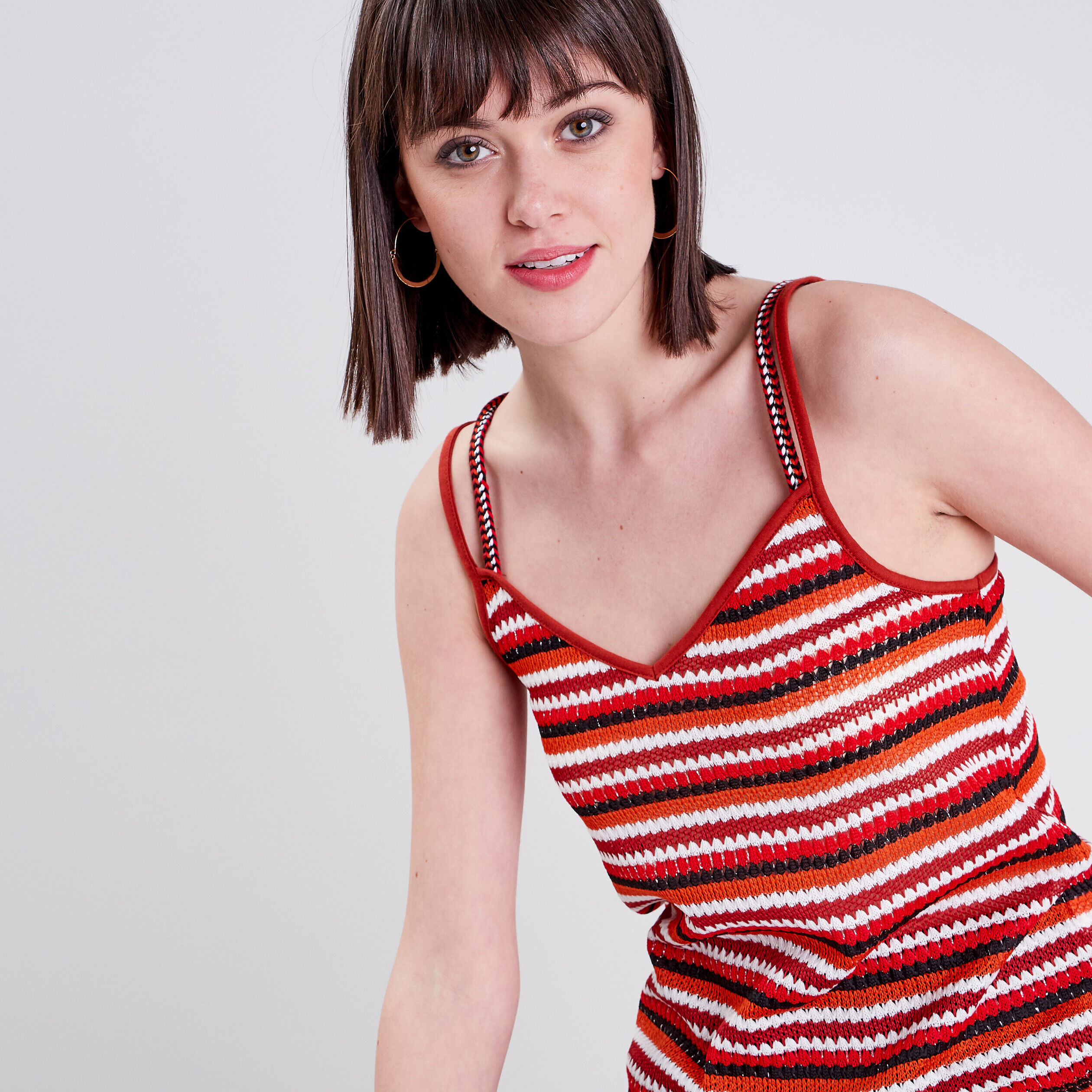 Débardeur bretelles fines beige femme | Cache Cache