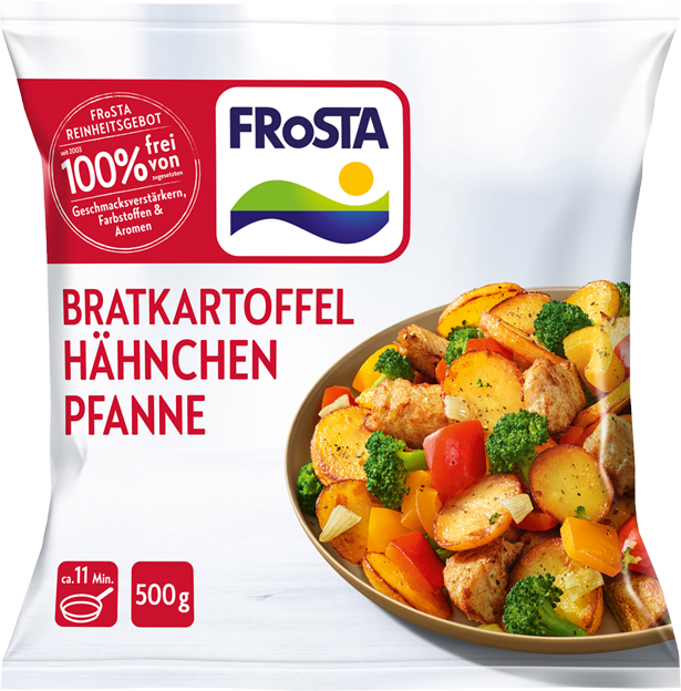 Frosta Bratkartoffel Hähnchen Pfanne