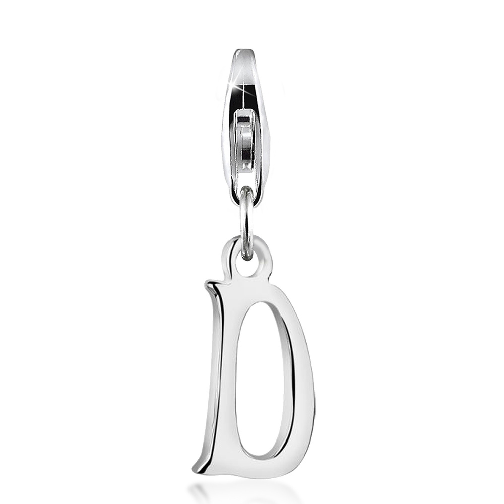 Nenalina Nenalina Amulette Pendentif Charm Lettre en argent sterling 925 pour tous les s p Pendentif