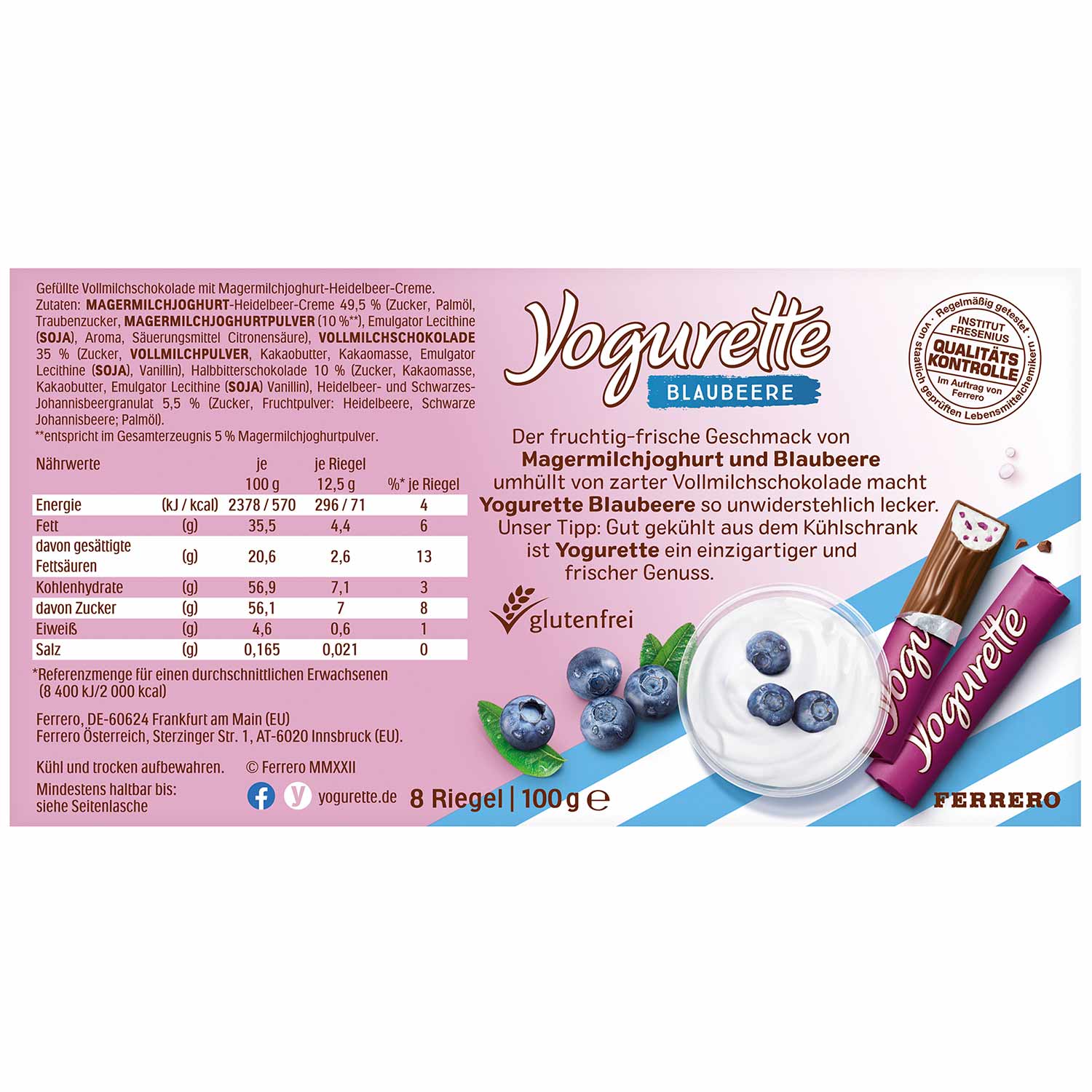 Yogurette Blaubeere 8er