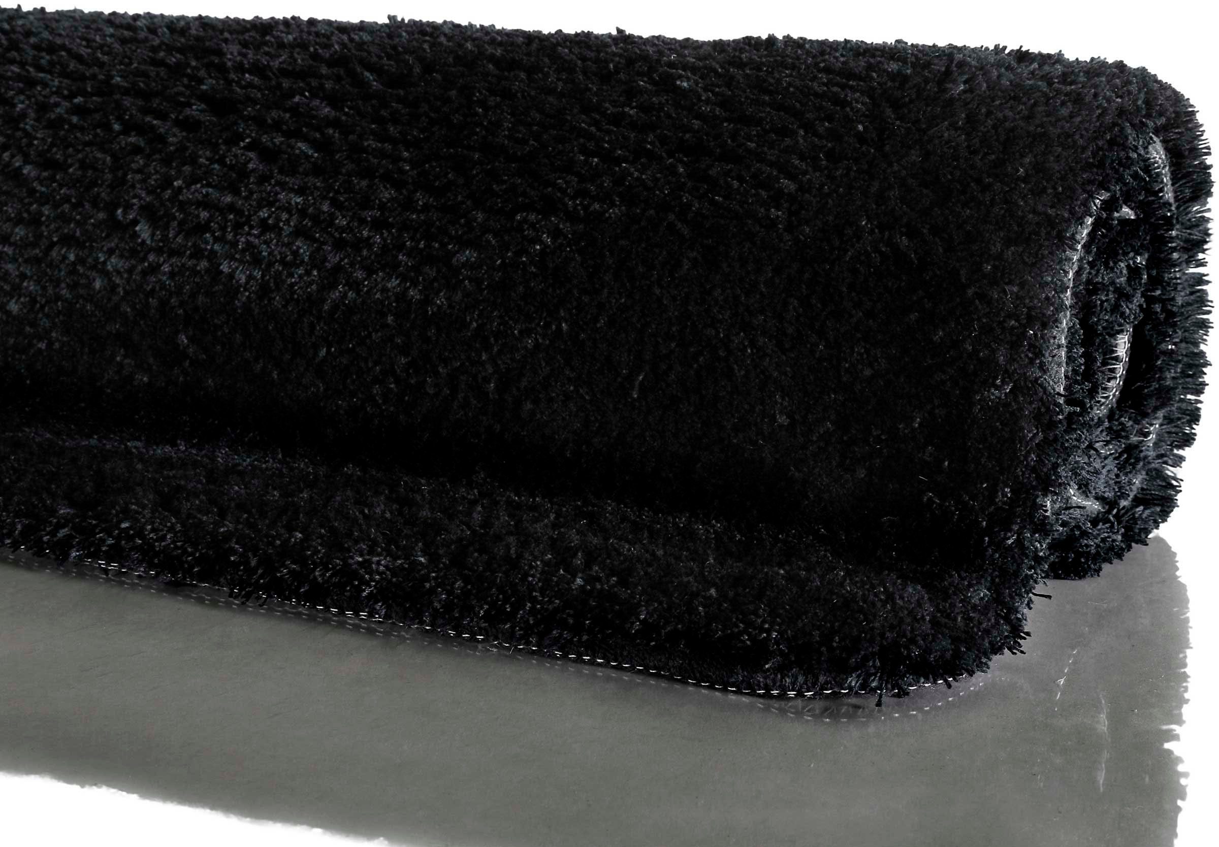 Badematte Porto Azzurro Homie Living, Höhe 30 mm, rutschhemmend beschichtet, fußbodenheizungsgeeignet, schnell trocknend, Polyester, rechteckig, Badteppich, uni, rechteckig & rund, waschbar, Badezimmerteppich
