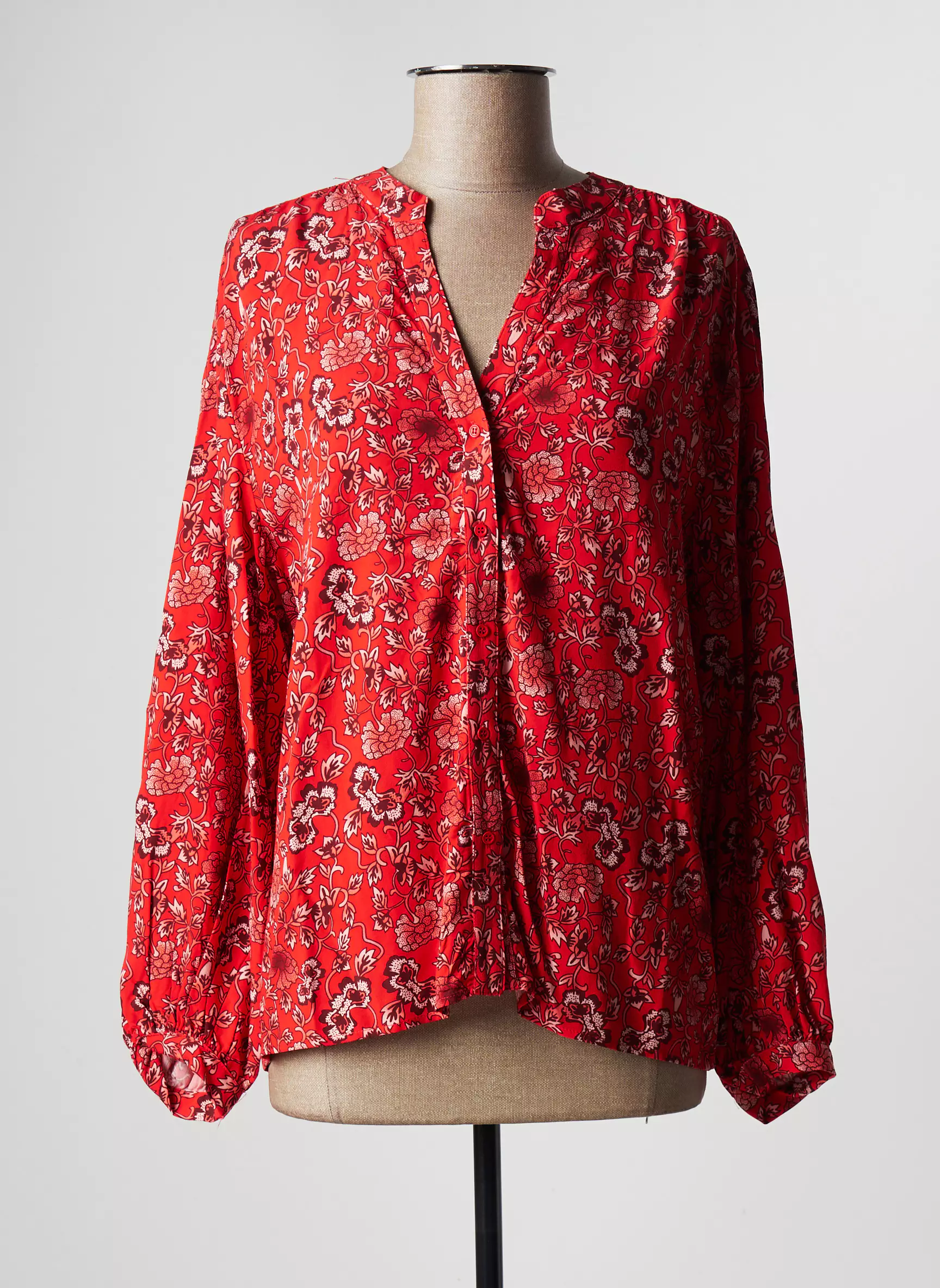 Five Chemisiers Femme couleur rouge