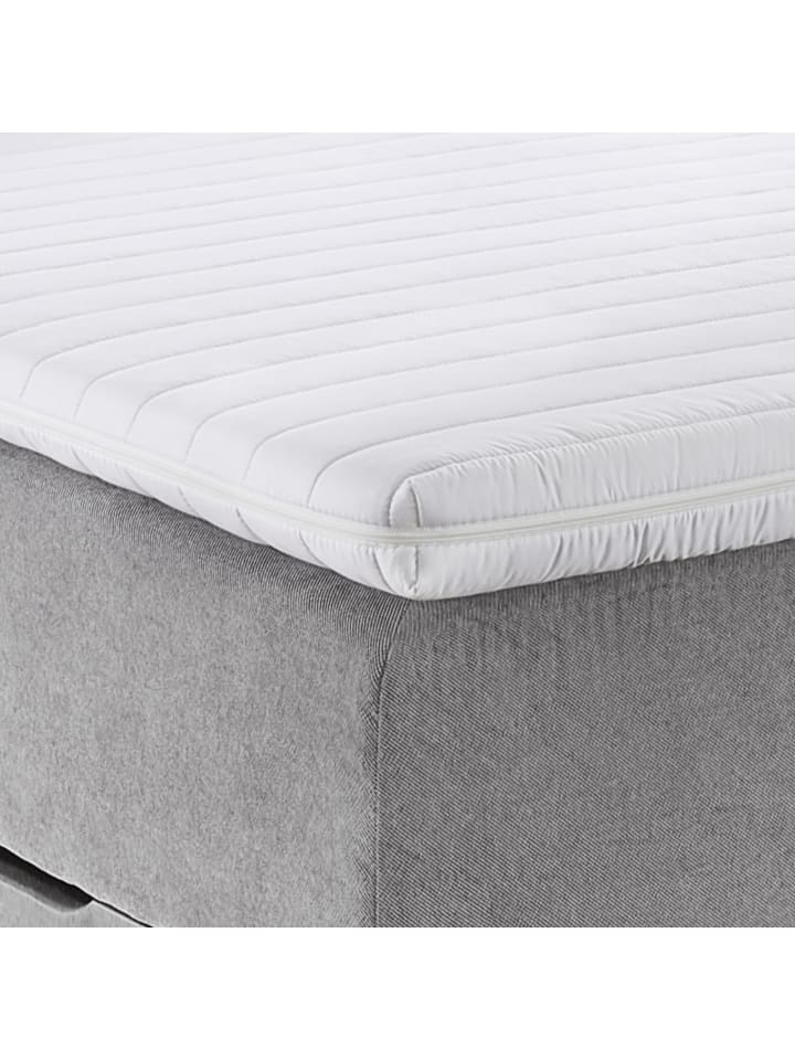 GMD Living Boxspringbett RINO mit Bettkasten in hellgrau günstig kaufen 140x200 cm