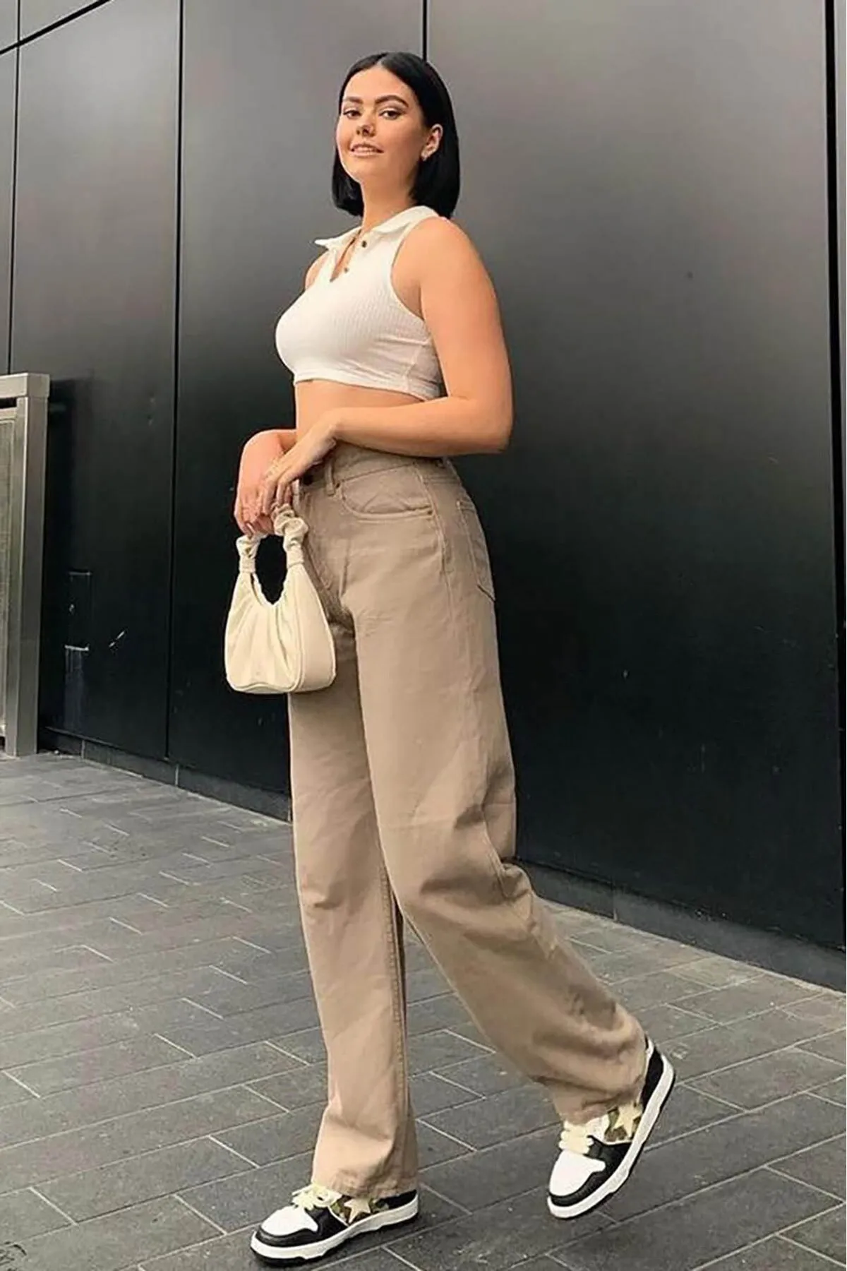Madmext  Jeans - Beige - Straight