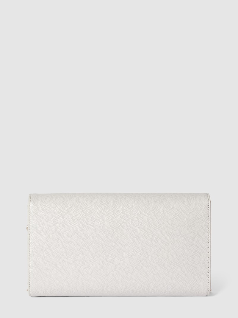 Clutch mit Label-Applikation Modell 'DIVINA' in weiß
