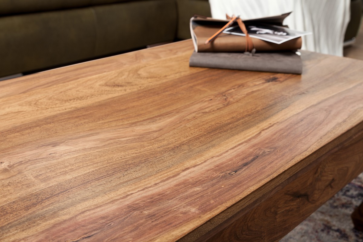 Wohnling Sheesham Opium Couchtisch Massiv 110 x 60 cm Massivholz