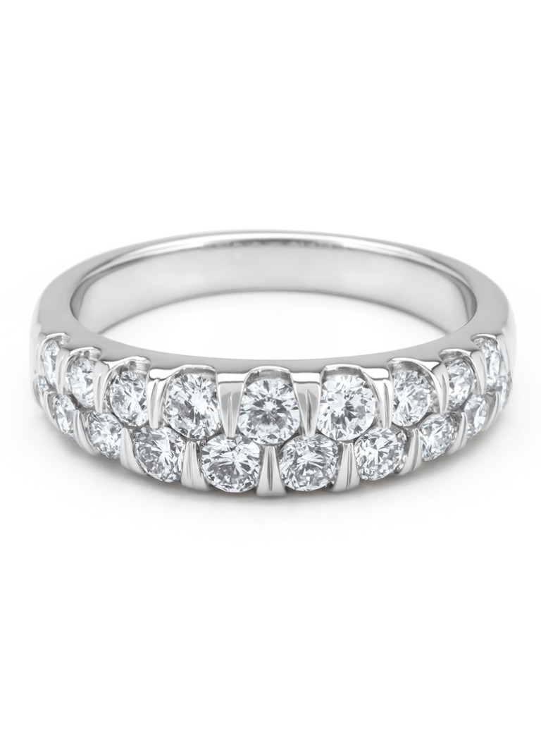 Anello Diamond Point in oro bianco, diamante da 1,05 ct, Caviar