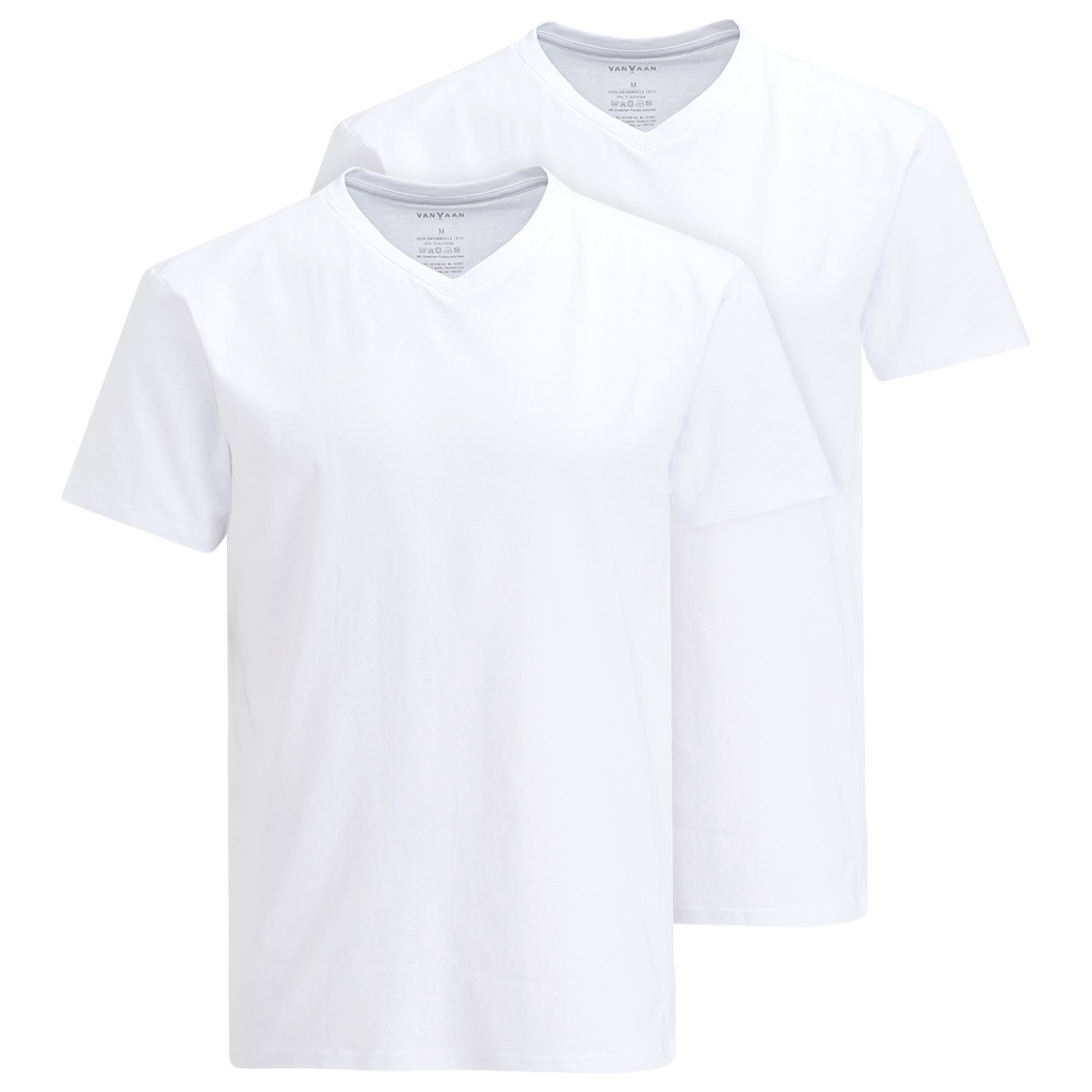 2 Herren T-Shirts mit V-Ausschnitt