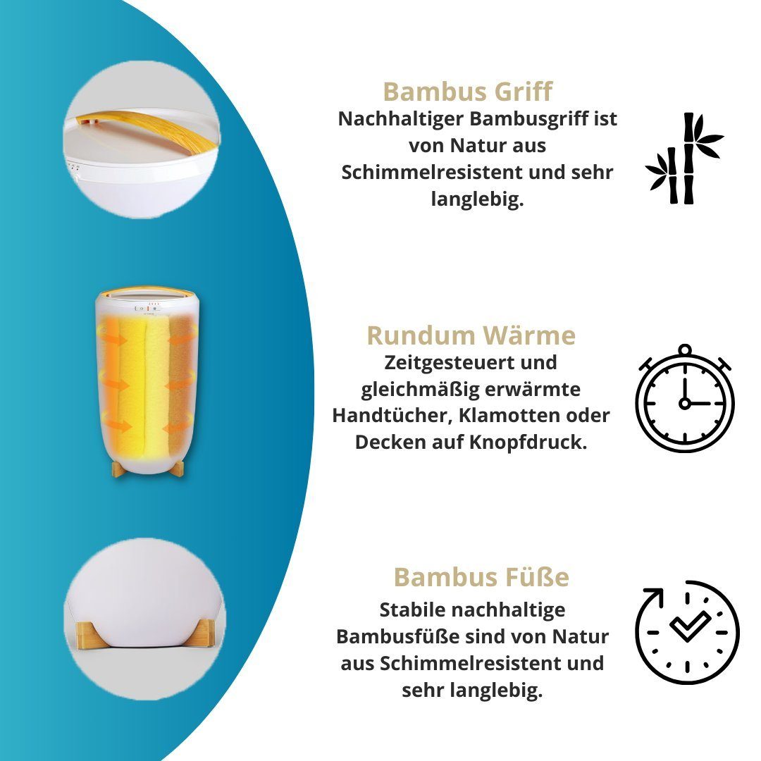 Winch Heizgerät Luxus & Wellness Handtuchwärmer, stylisches Design, Netzbetrieben