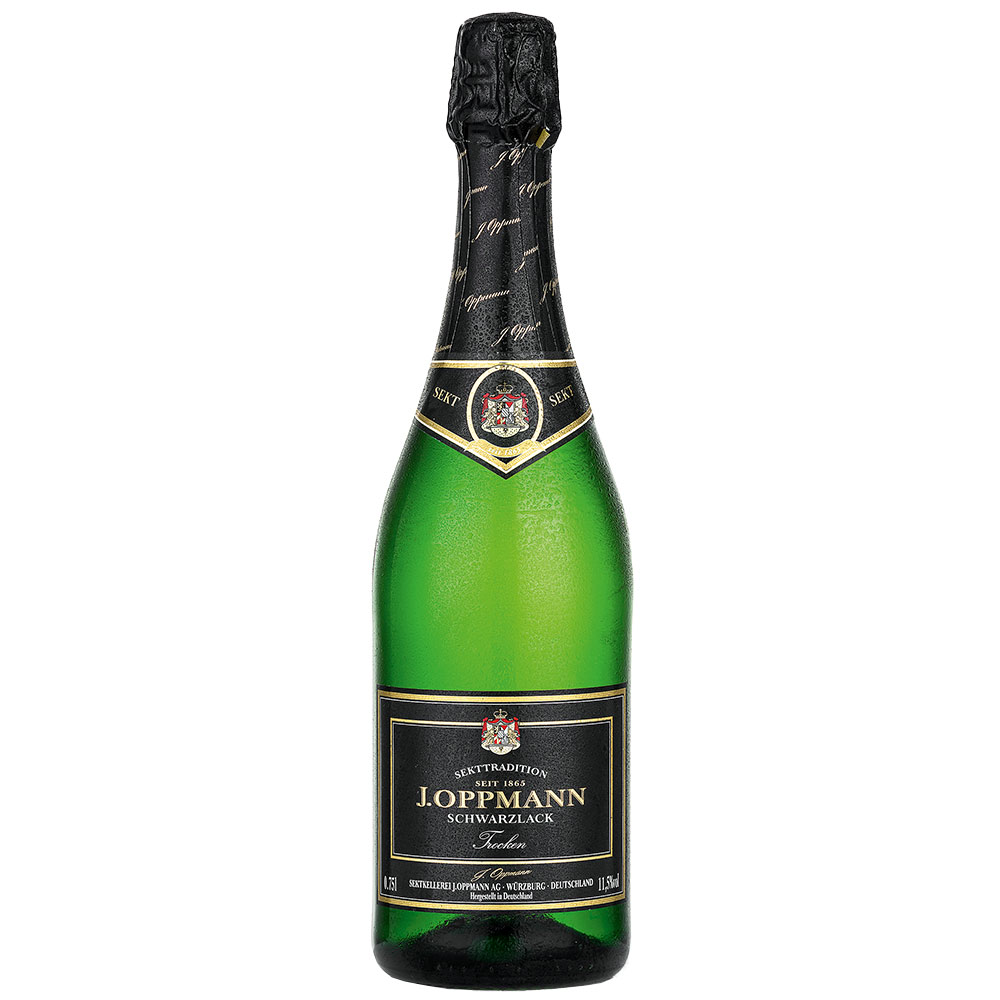 J. Oppmann Schwarzlack Sekt trocken Deutschland 0,75 l