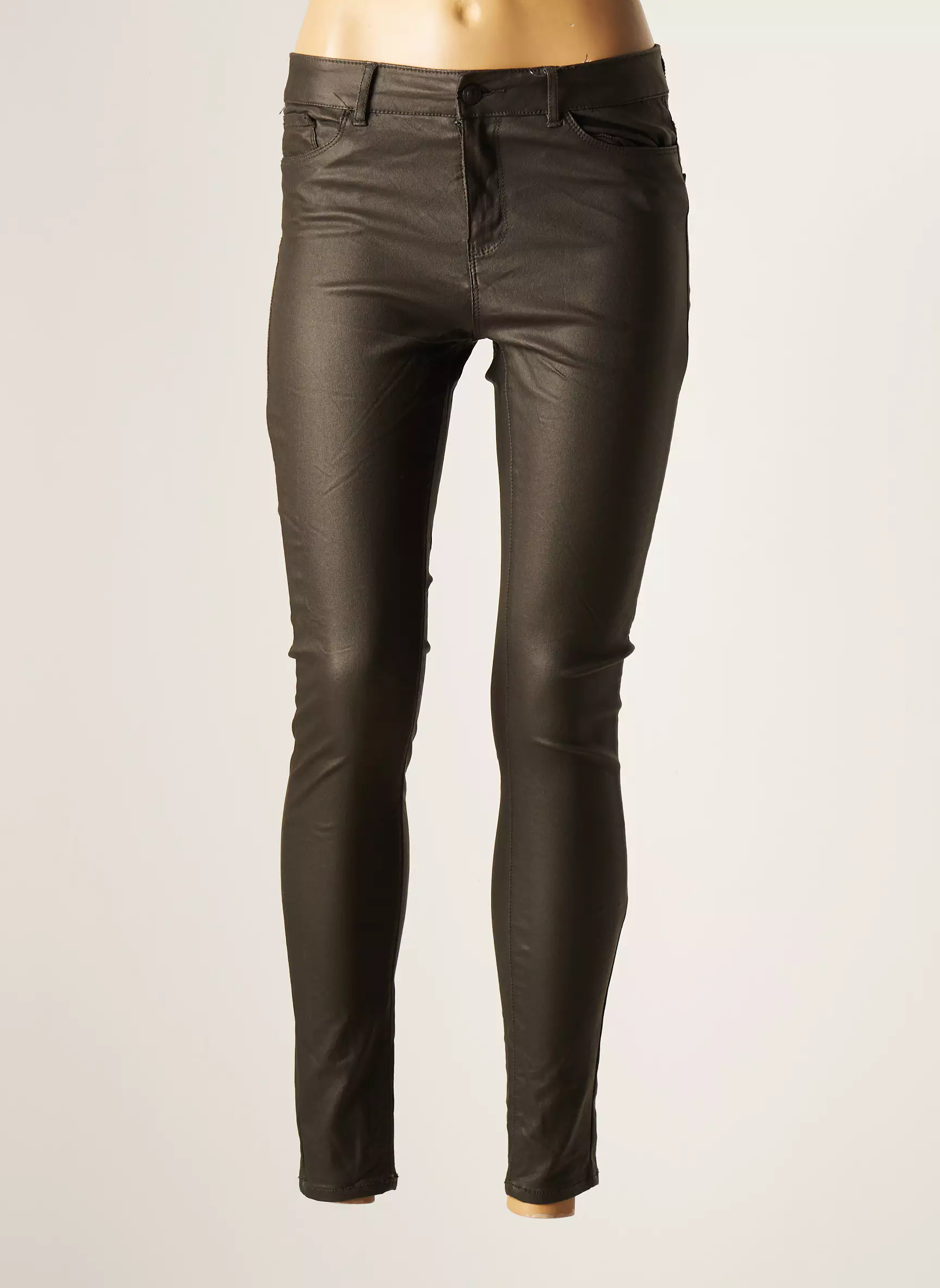 Vero Moda Pantalons Slim Femme couleur gris