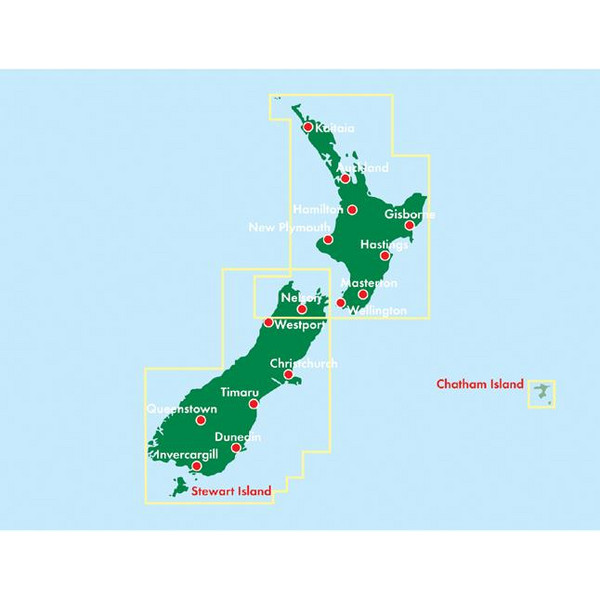 Neuseeland 1 : 700 000 mit Stadtplan Wellington - Stadtplan