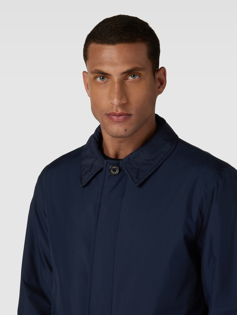 Jacke mit Umlegekragen in marineblau