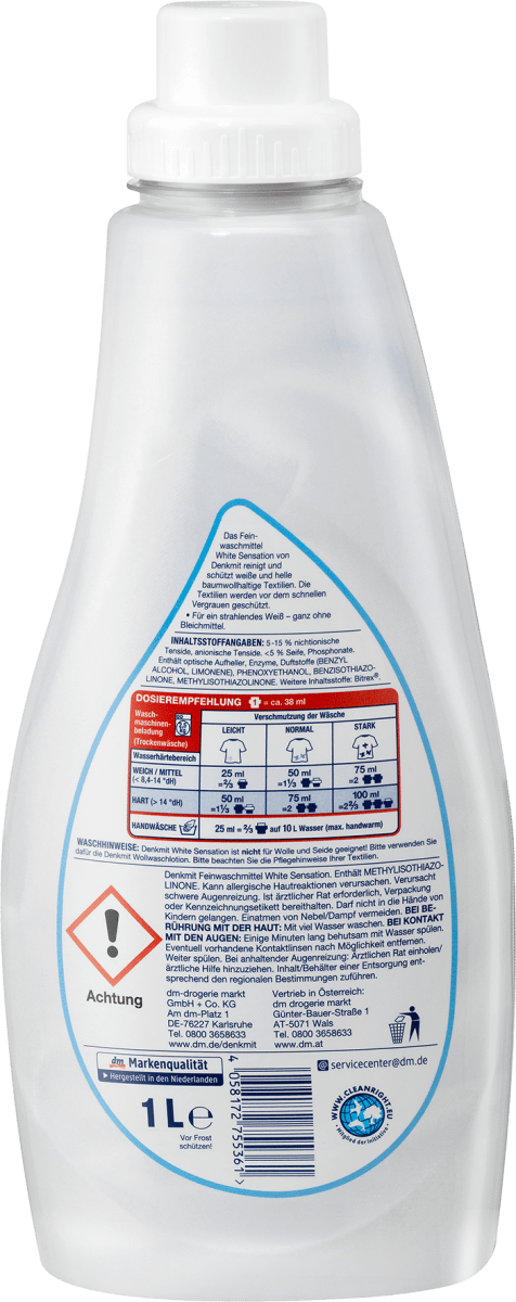 Feinwaschmittel White Sensation, 40 Wl