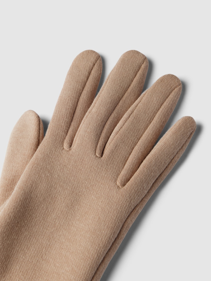 Handschuhe mit Schleifen-Detail in beige
