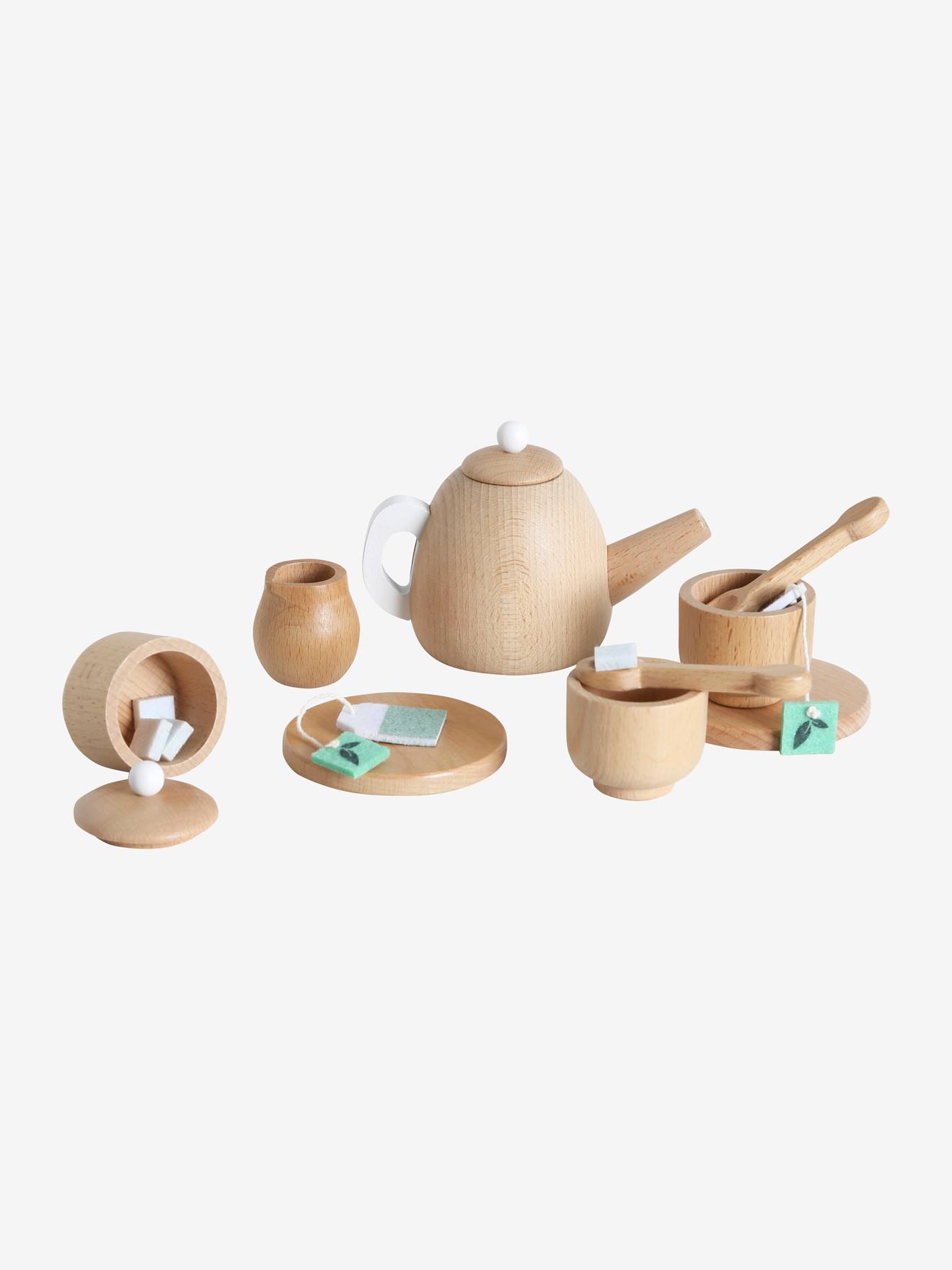 Vertbaudet Kinder Teeservice, Holz FSC - natur
