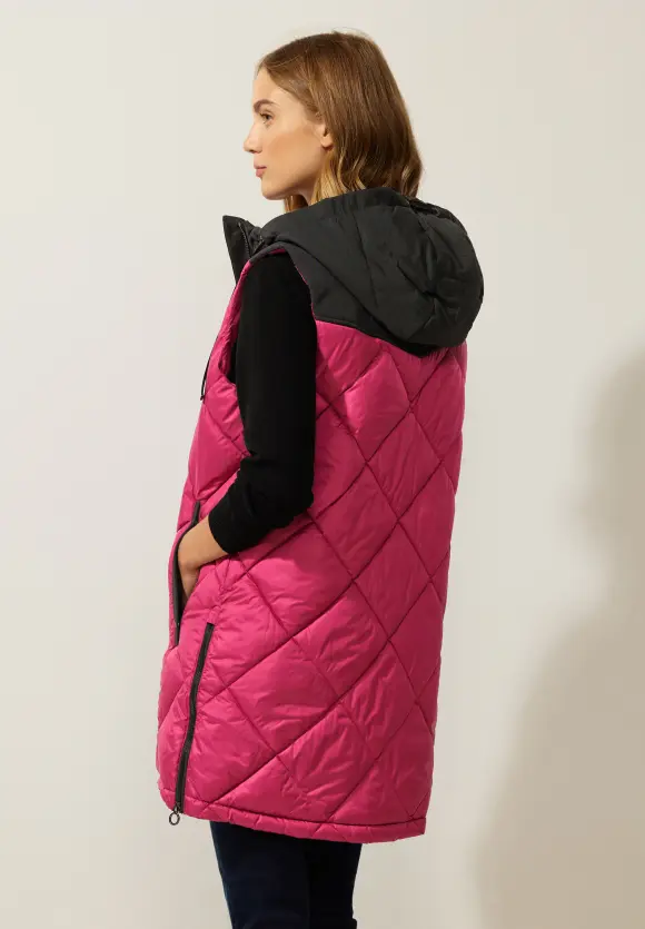 Street One Long Steppweste mit Zipper