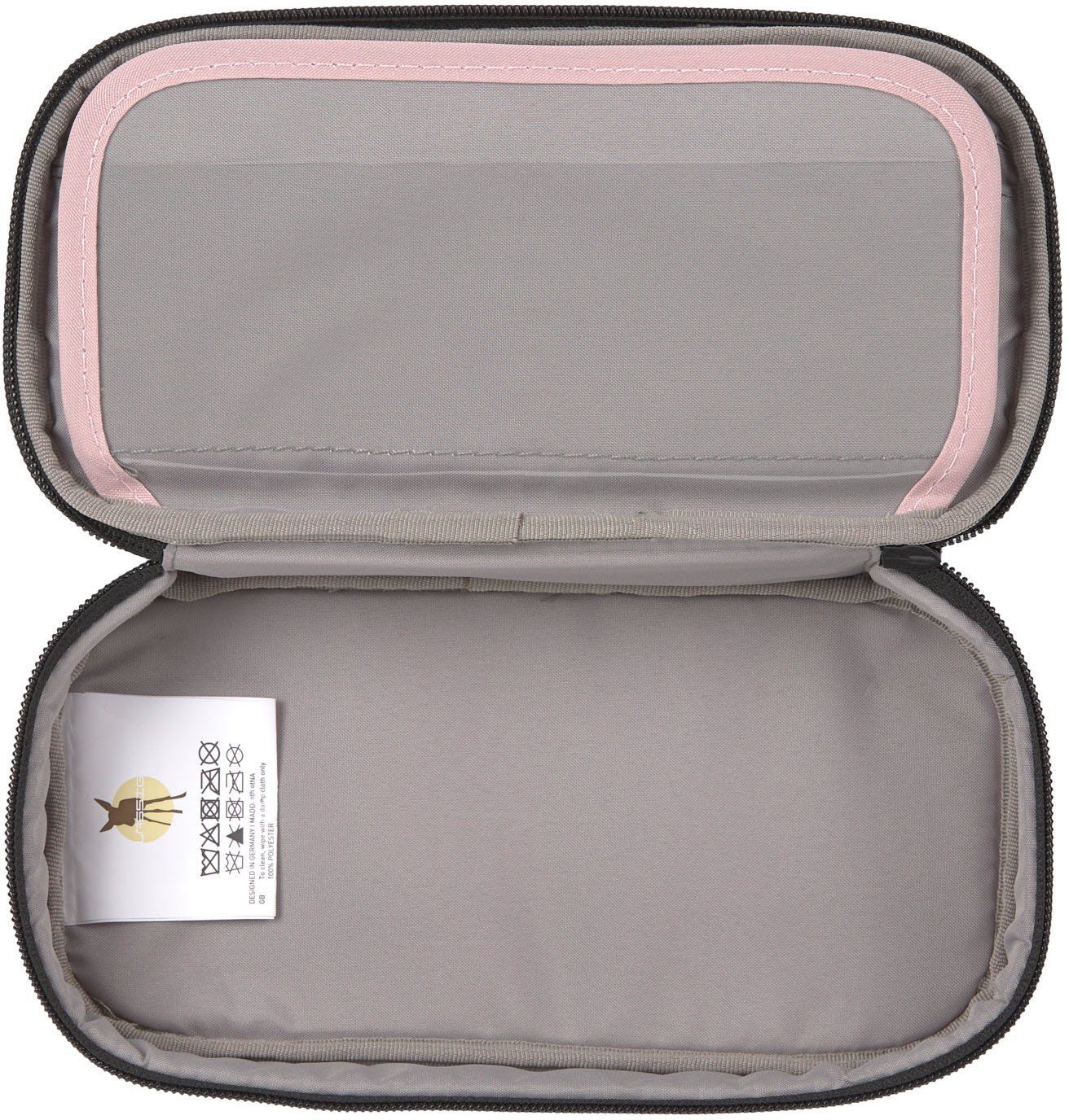 LÄSSIG Schreibgeräteetui Unique, Spacy, Rose Blue Black, PETA-approved vegan; aus recyceltem Material