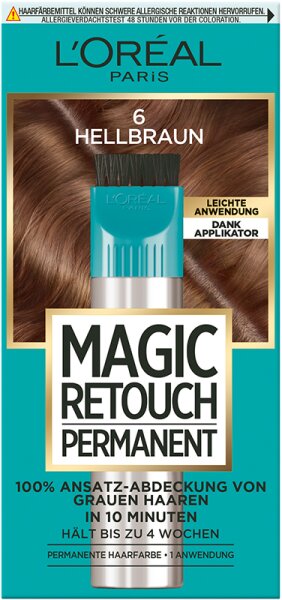 L'Oréal Paris Magic Retouch Permanent Ansatz-Abdeckung 6 hellbraun Tönung
