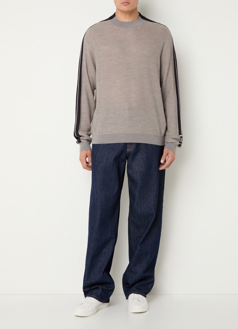 Gruby sweter Armani Exchange z mieszanki wełny