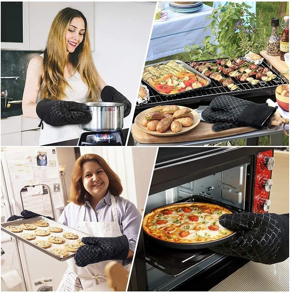 YYV Topflappen Ofenhandschuhe Hitzebeständige, Topfhandschuhe Topflappen 4er Set, (1-tlg)
