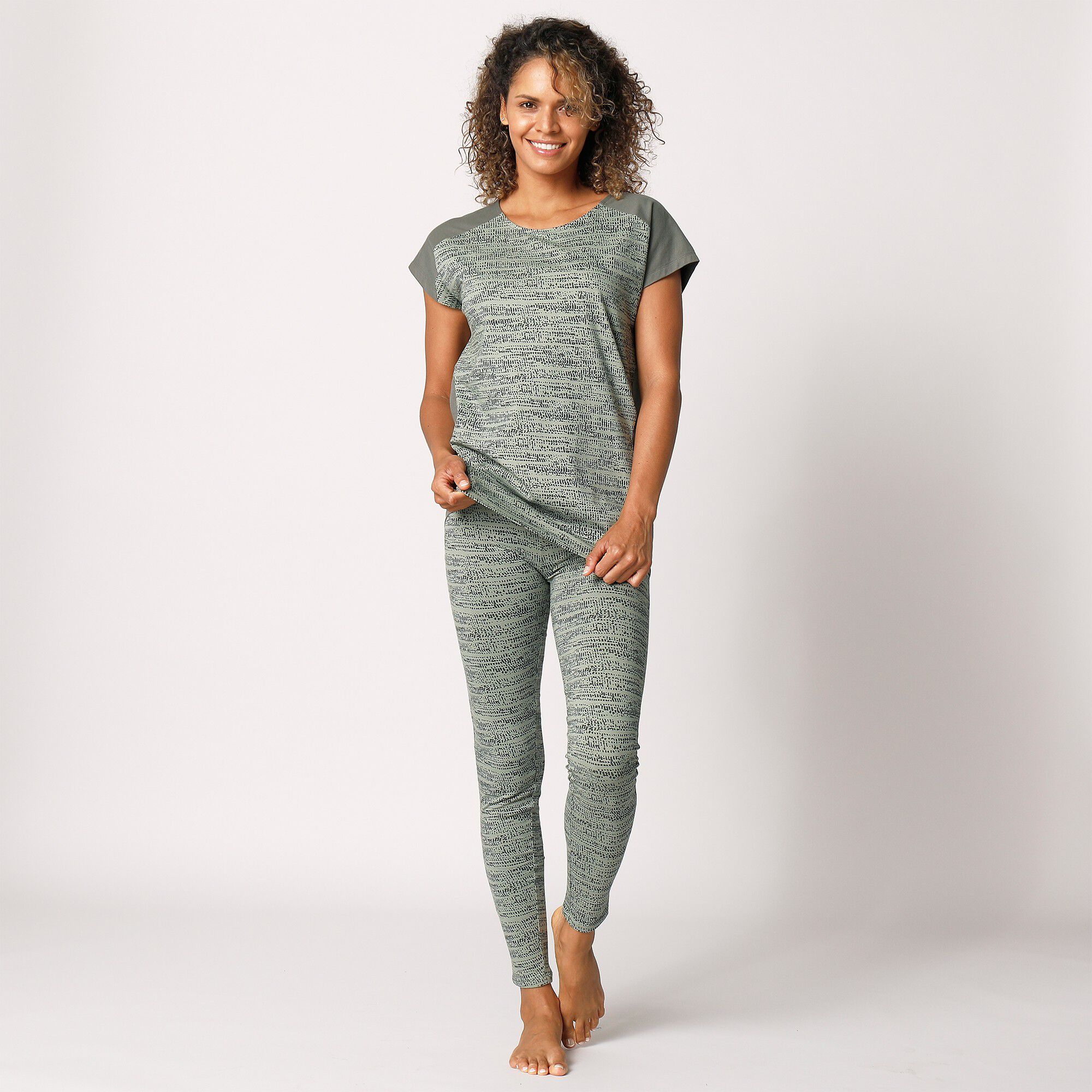 Legging imprimé effet chiné