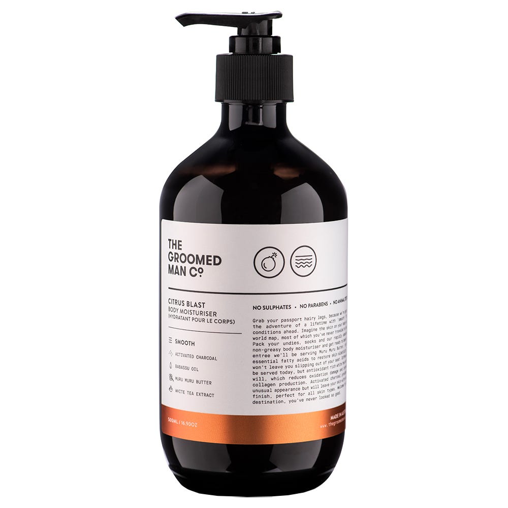 The Groomed Man Citrus Blast Body Moisturiser 500 ml