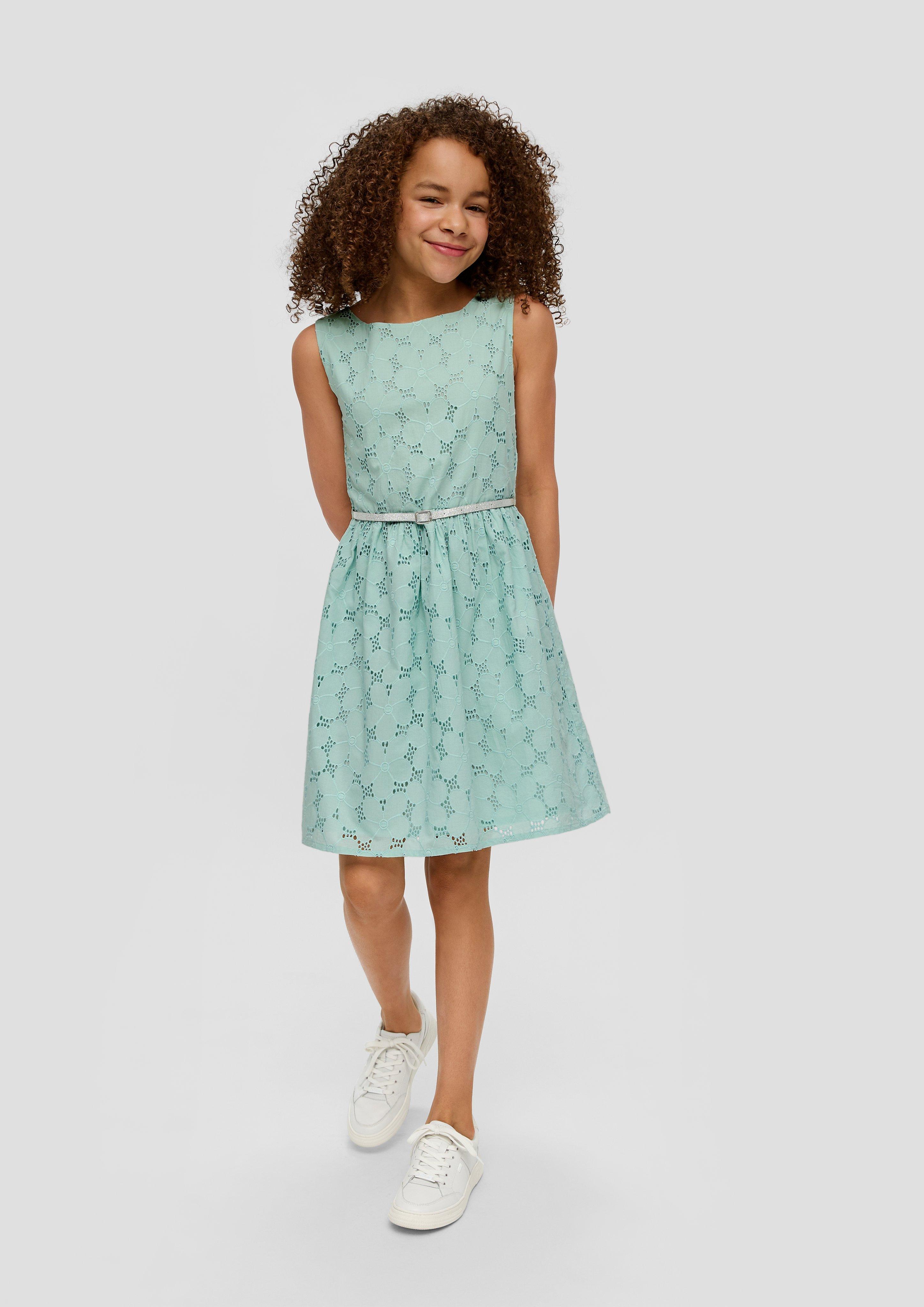 Kleid mit Broderie Anglaise  2140234-6068