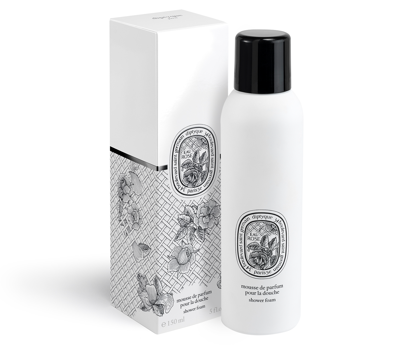 Eau Rose - Mousse de parfum pour la douche