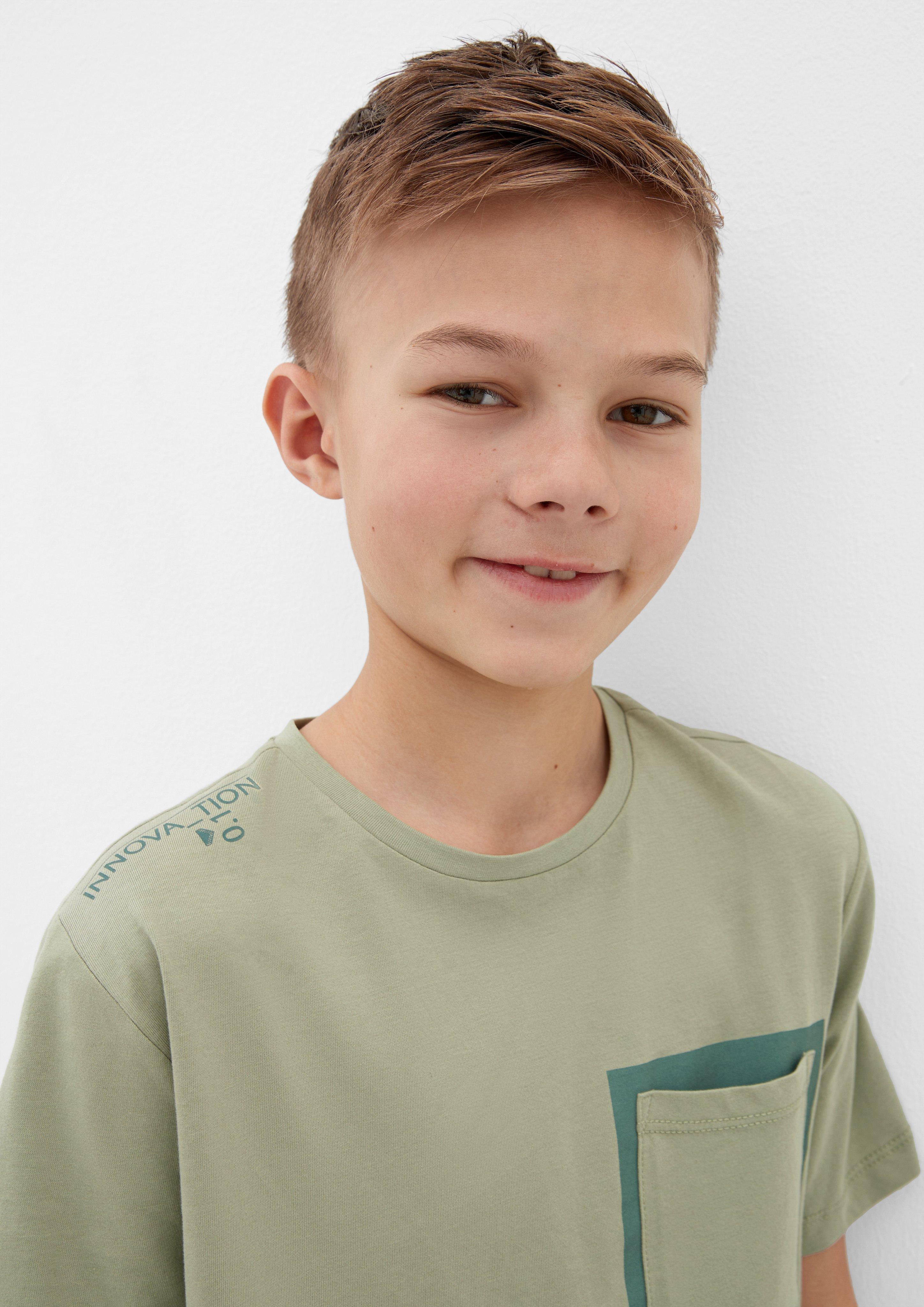 T-Shirt mit Brusttasche  2128284-7803
