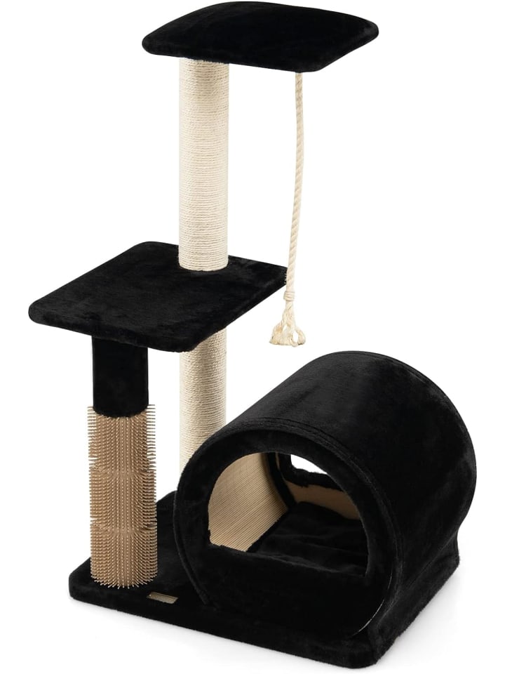COSTWAY Kratzbaum klein 92cm in Schwarz günstig kaufen 92 cm