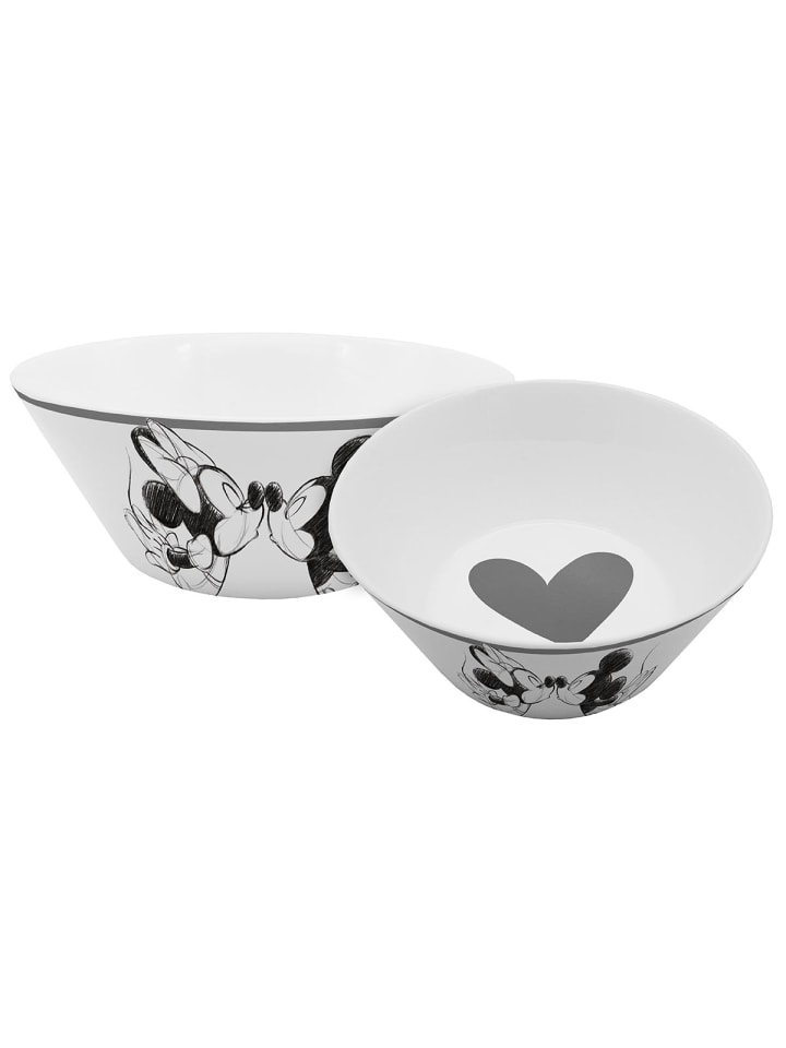 Geda Labels Müslischale Mickey Kiss Sketch in Grau - 400 ml günstig kaufen onesize