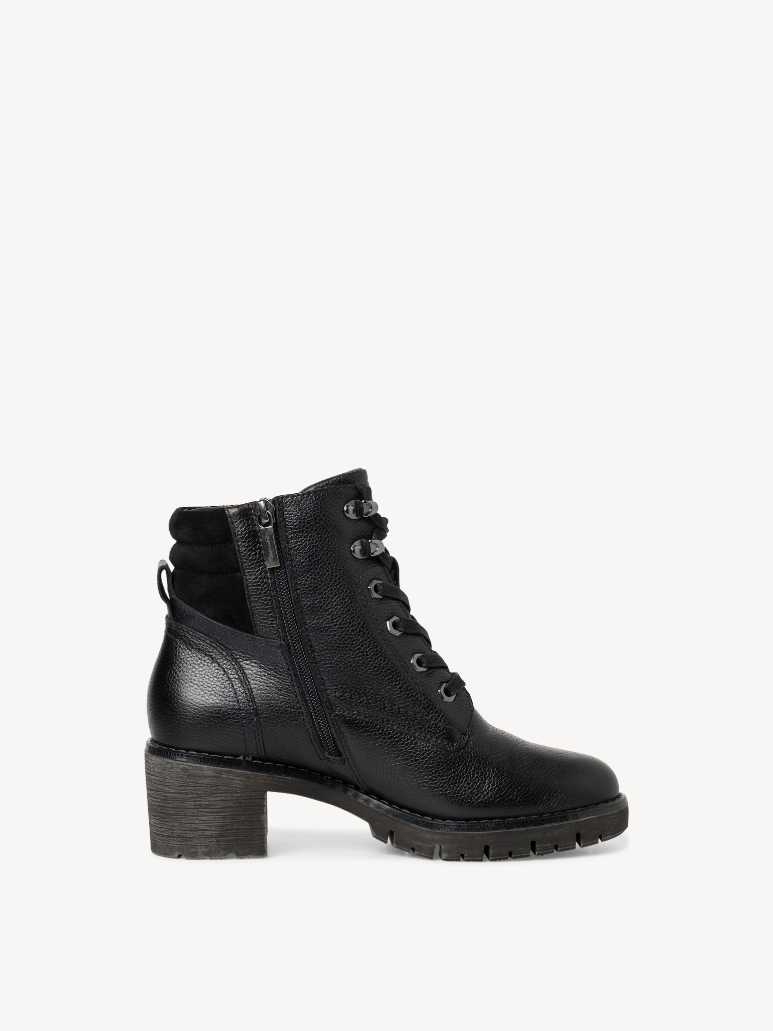 Bottine en cuir - noir