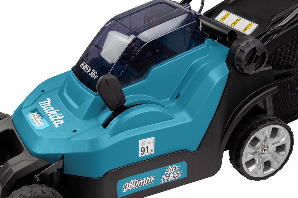Makita DLM382PT2 LXT 2x18 V batería Grasmaaier 38 cm 2x 5,0 Ah